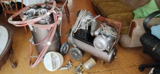 Compresor de pintura y accesorios