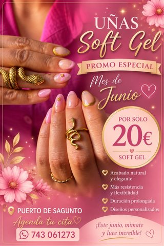 Uñas soft gel