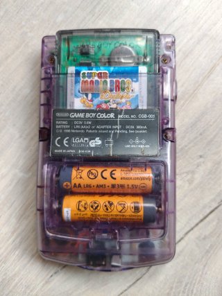 Game Boy Color Morado Transparente + Juego