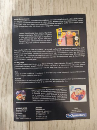 Juego Mesa Mystery English Clementoni
