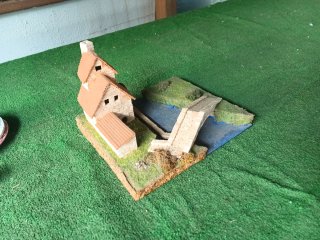 Maqueta Molino de Agua con Puente