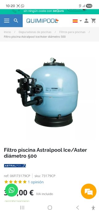 Depuradora para piscina