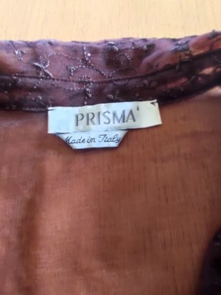 Top donna Prisma trasparente marrone