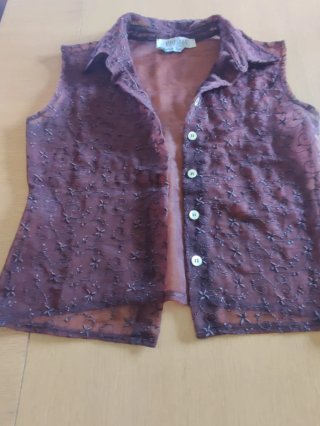 Top donna Prisma trasparente marrone