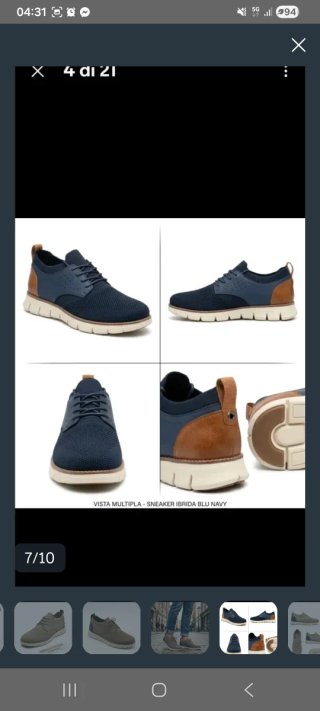 Scarpe uomo classiche sportive 40 a 45 blu nere