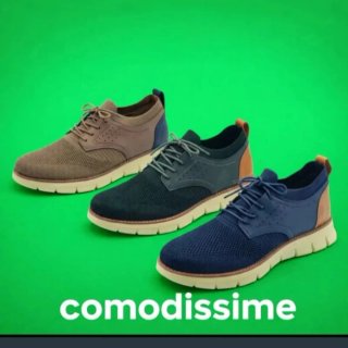 Scarpe uomo classiche sportive 40 a 45 blu nere