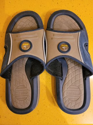 Chanclas Nicoboco Azul y Gris