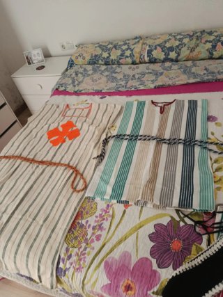 Disfraz Medieval Beige Naranja Talla Única