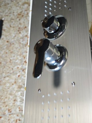 Panel Ducha Acero Inox Con Masaje + Estante