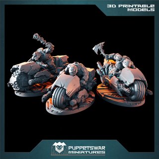 Figuras Motoristas Orcos 3D Printable