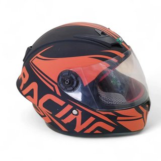 CASCO DE NIÑO ROJO Y NEGRO RACING TALLA S 49/50