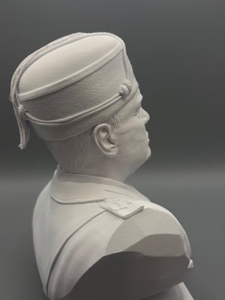 Busto 3D Mussolini Benito - Altezza 25cm