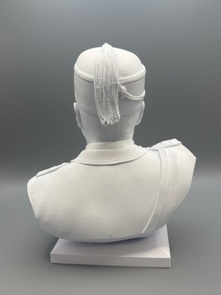 Busto 3D Mussolini Benito - Altezza 25cm