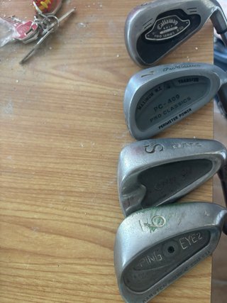 Bolsa y palos de golf