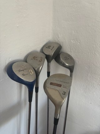 Bolsa y palos de golf