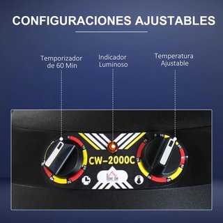 Secador Casco Profesional 1180W Ajustable Negro