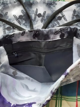 Mochila tipo saco con diseño de Star Wars. Ideal p