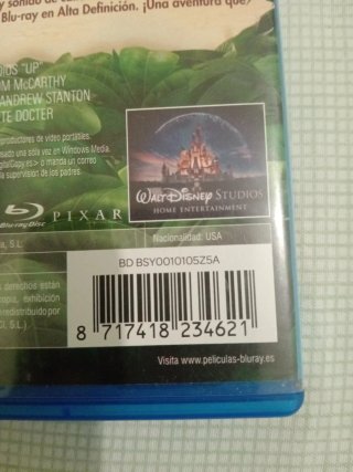 Blu-ray UP Disney Pixar Español