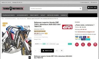 Defensas Givi Superiores Honda Africa Twin CRF1100