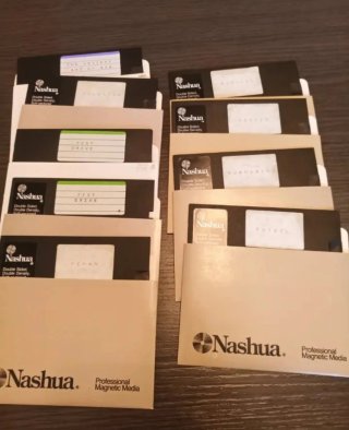 Lote Antiguos Discos 5 1/4 Software MS-DOS y Juego