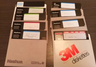 Lote Antiguos Discos 5 1/4 Software MS-DOS y Juego