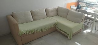 Sofá Cama Ikea Beige y Verde