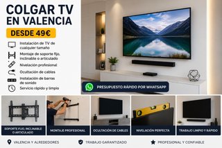 Colgar TV en Valencia | Desde 49€