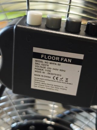 Ventilador OZAVO Industrial Cromado 56CM 100W