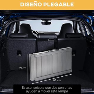 Rampa Silla Portátil Aluminio 61cm Carga 270kg
