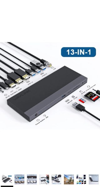 Dock Station USB-C Wavlink WL-UMDO1R Pro