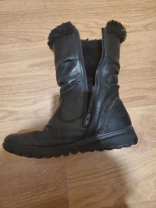 Botas de piel negras T.36 impermeabilizadas