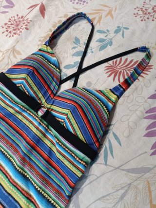 Bañador estampado rayas