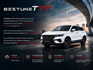 Bestune T77 1.5T DCT Premium 118 kW (160 CV)