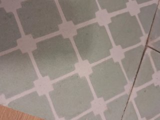Losetas hidráulicas verdes con diseño