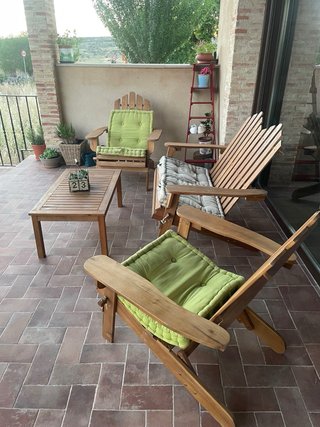 Conjunto Muebles Jardín Adirondack 4 Piezas