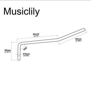 Palanca Tremolo Musiclily Wilkinson 5mm