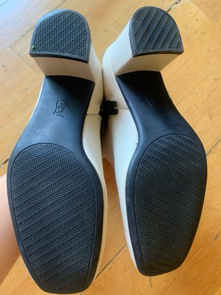 Botines piel blanco mujer