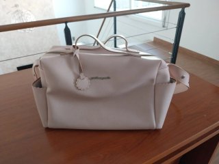 Bolso para carrito de bebé rosa