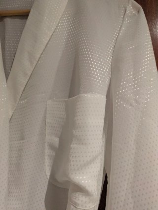 Bata blanca vintage