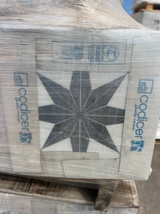 Azulejo porcelánico 25x25 cm diseño estrella