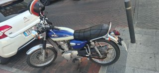 Moto Sym Wolf Classic Azul/Blanco