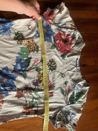 Maglia in cotone fantasia floreale per donna