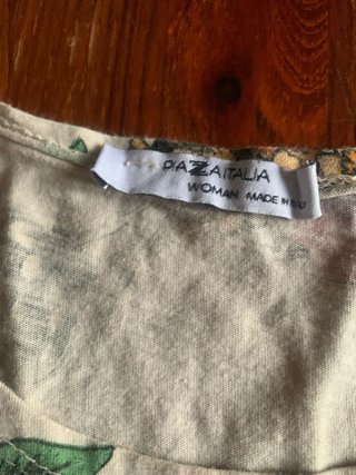 Maglia in cotone fantasia floreale per donna