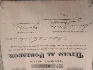 Títulos Acciones Banco Hispano Romano 1912