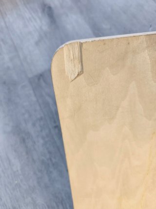 Tabla de equilibrio de madera curva