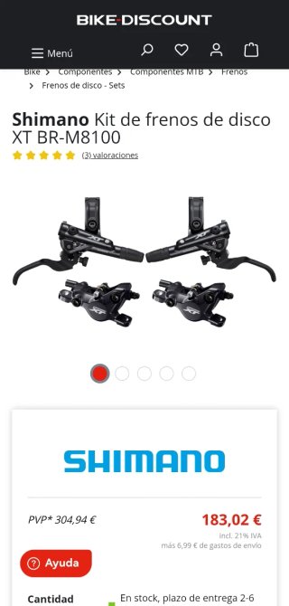 Frenos Shimano XT BR-M8100