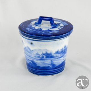 Caixa redonda porcelana China período República