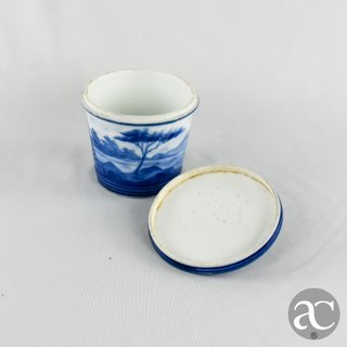 Caixa redonda porcelana China período República