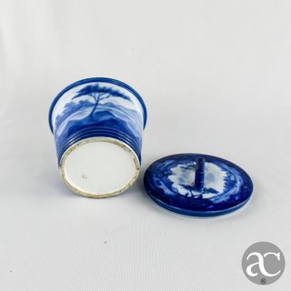 Caixa redonda porcelana China período República