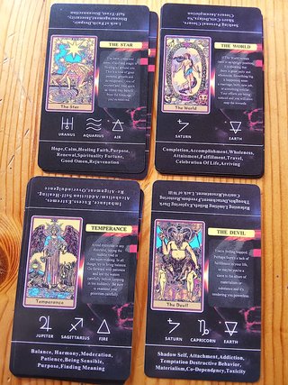 Tarot with Keywords. Tarot para aprender.
